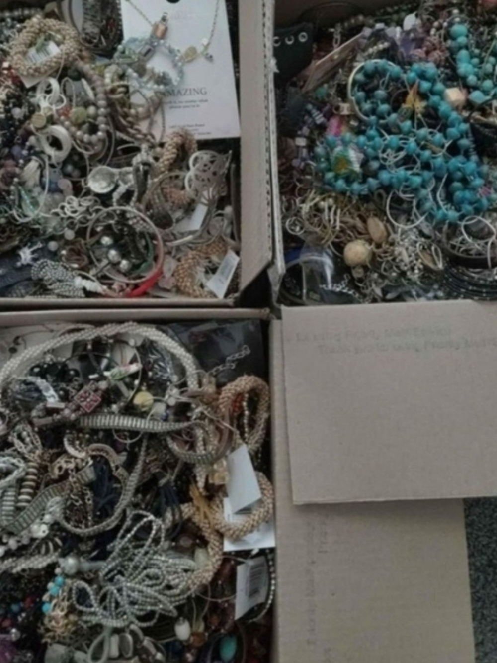 3 Pounds Mystery Lot Bracelets Necklaces Mixed Women’s Jewelry Assortment View 3